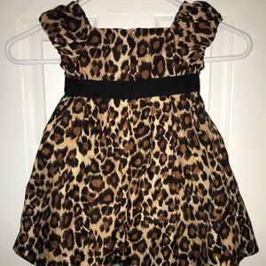 Cheetah print toddler dress